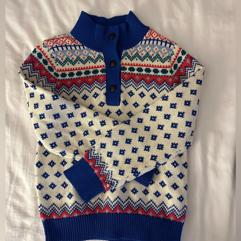 CPC cotton fair isle boys sweater. Size 6.